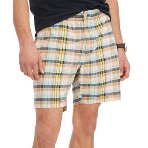 Tommy Hilfiger Men's Th Flex Plaid Theo 7" Stretch Waistband Shorts